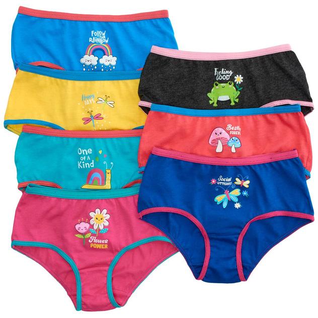 Toddler Girl Sweet Pineapple 7pk. Positive Words Cotton Underwear