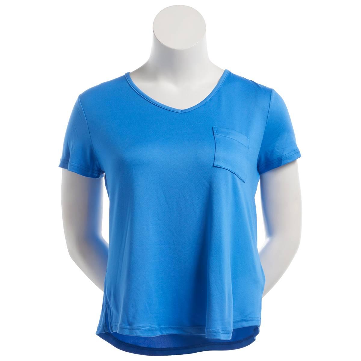 Womens MUK LUKS® Short Sleeve Cloud Knit V-Neck Pajama Tee