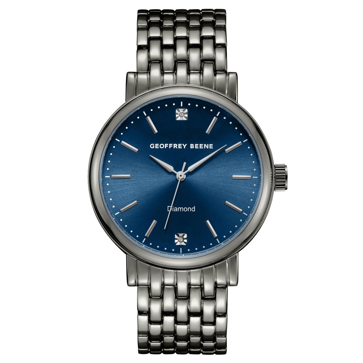 Mens Geoffrey Beene(R) Blue Dial Bracelet Watch - GBA0055GU
