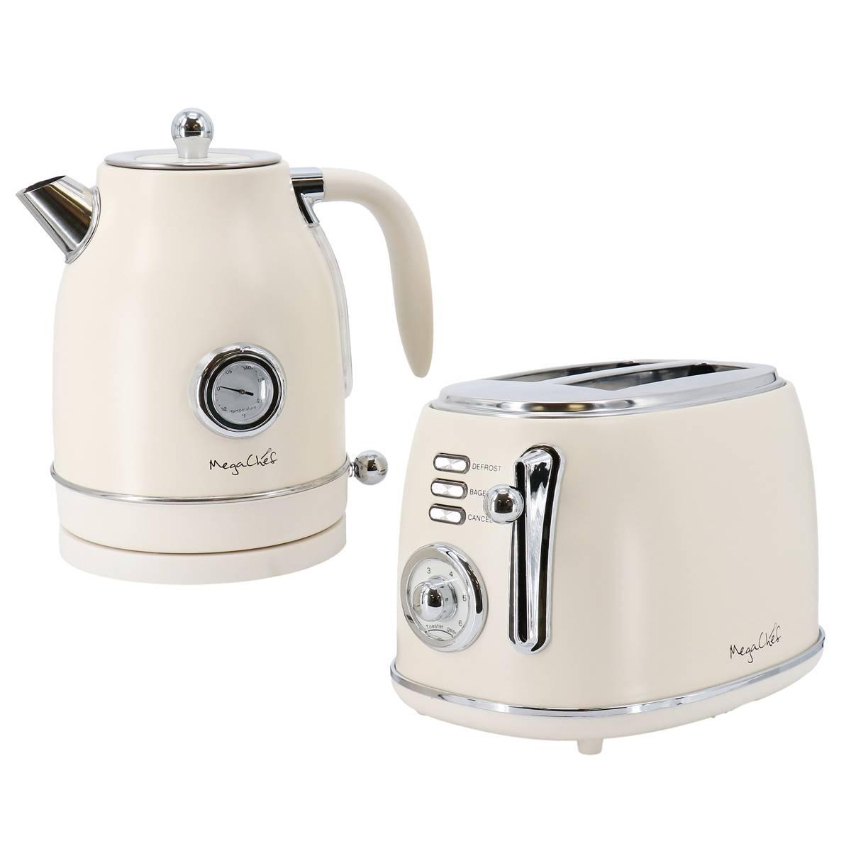 MegaChef Electric Tea Kettle & Toaster Combo