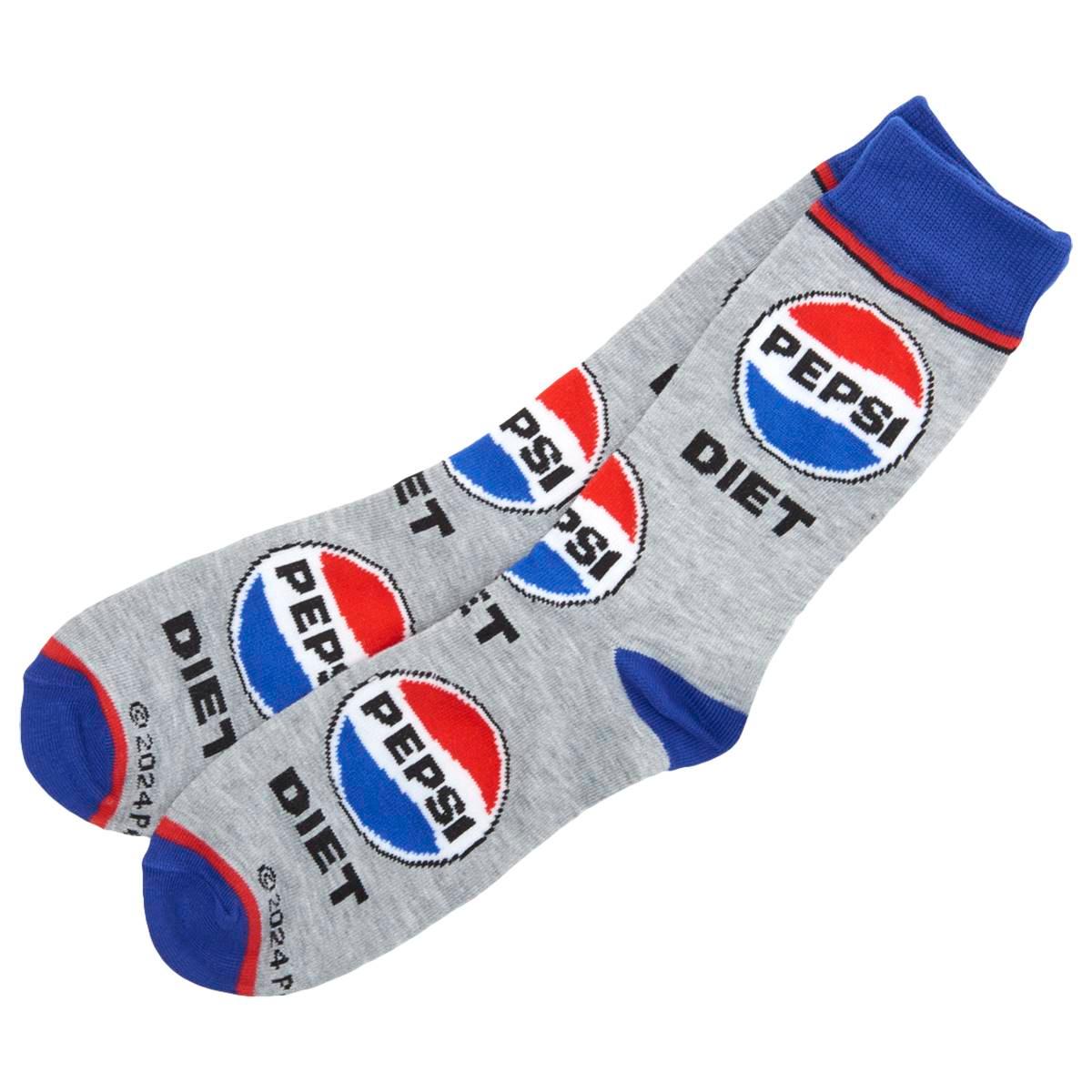 Mens Crazy Socks Diet Pepsi Crew Socks