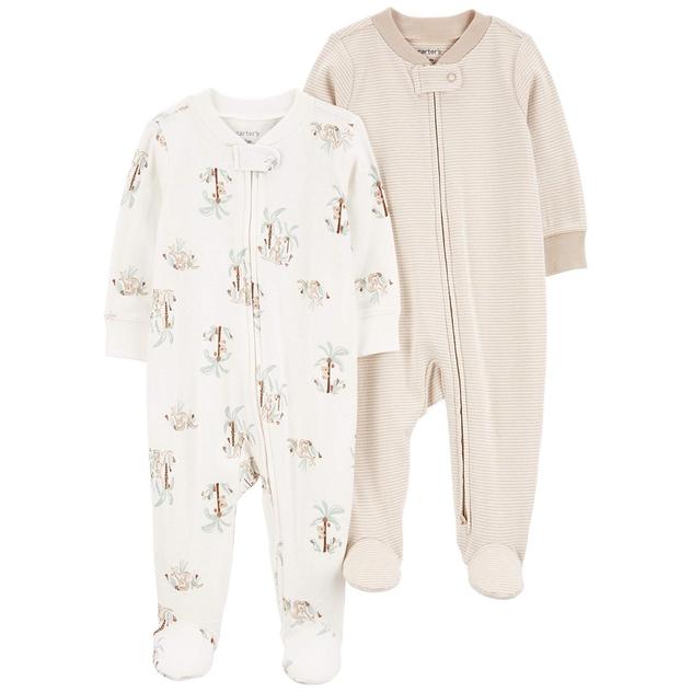 Baby Unisex (Preemie-9M) Carter’s® Kangaroo Koala/Stripe Footies