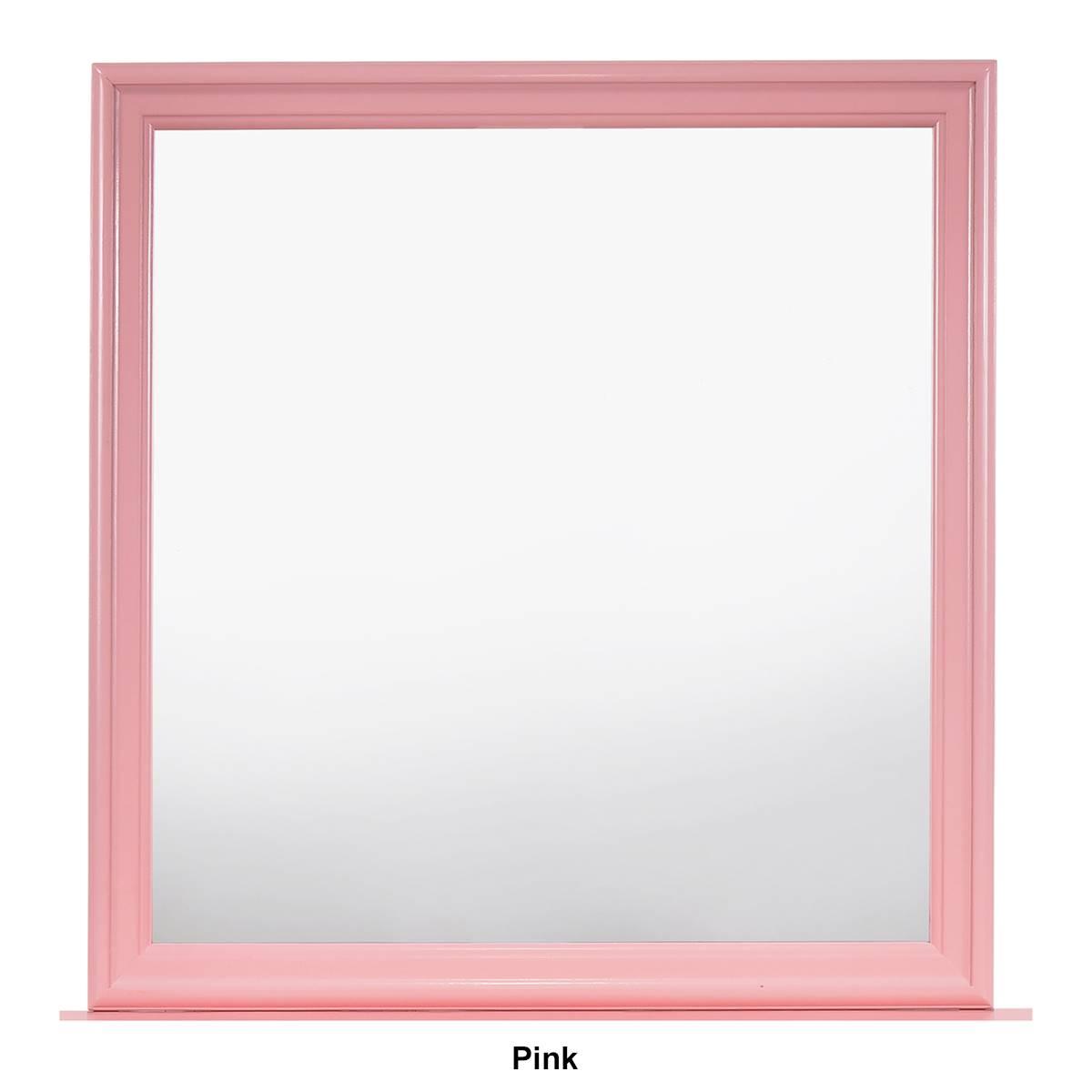 Passion Furniture Classic Square Wood Dresser Mirror - 38x38