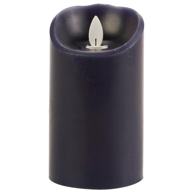 Mirage Pillar Flameless LED Candle - Navy