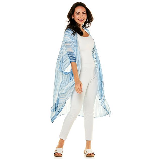 Womens Modena Stripe kimono