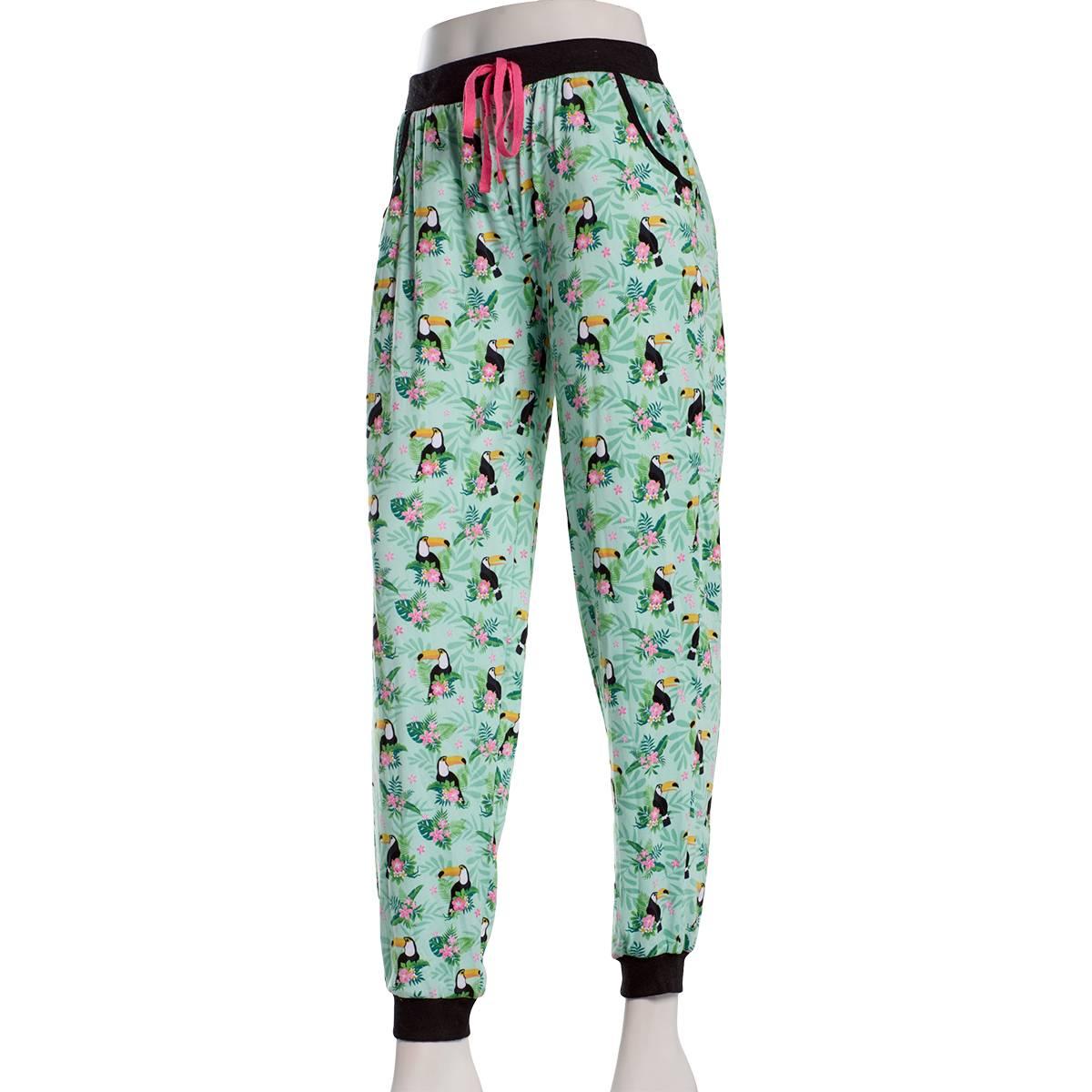 Juniors Pillow Talk Toucan Printed Pajama Joggers