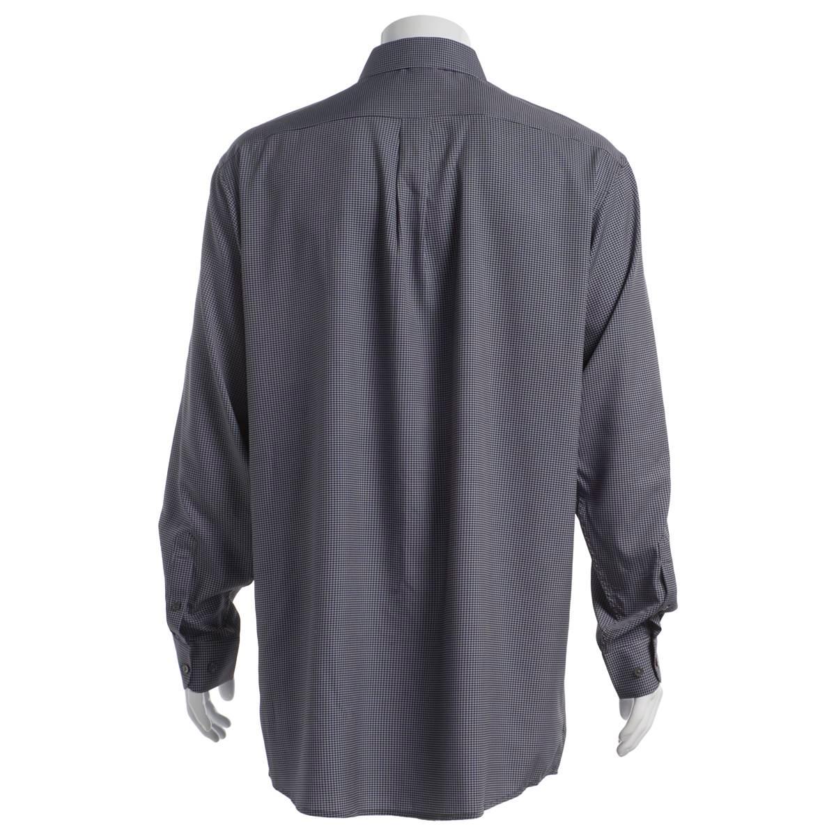 Mens Big & Tall Christian Aujard Dress Shirt - Black Check