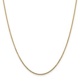 Unisex Gold Classics(tm) 1.45mm. Solid Diamond Cut Cable Necklace