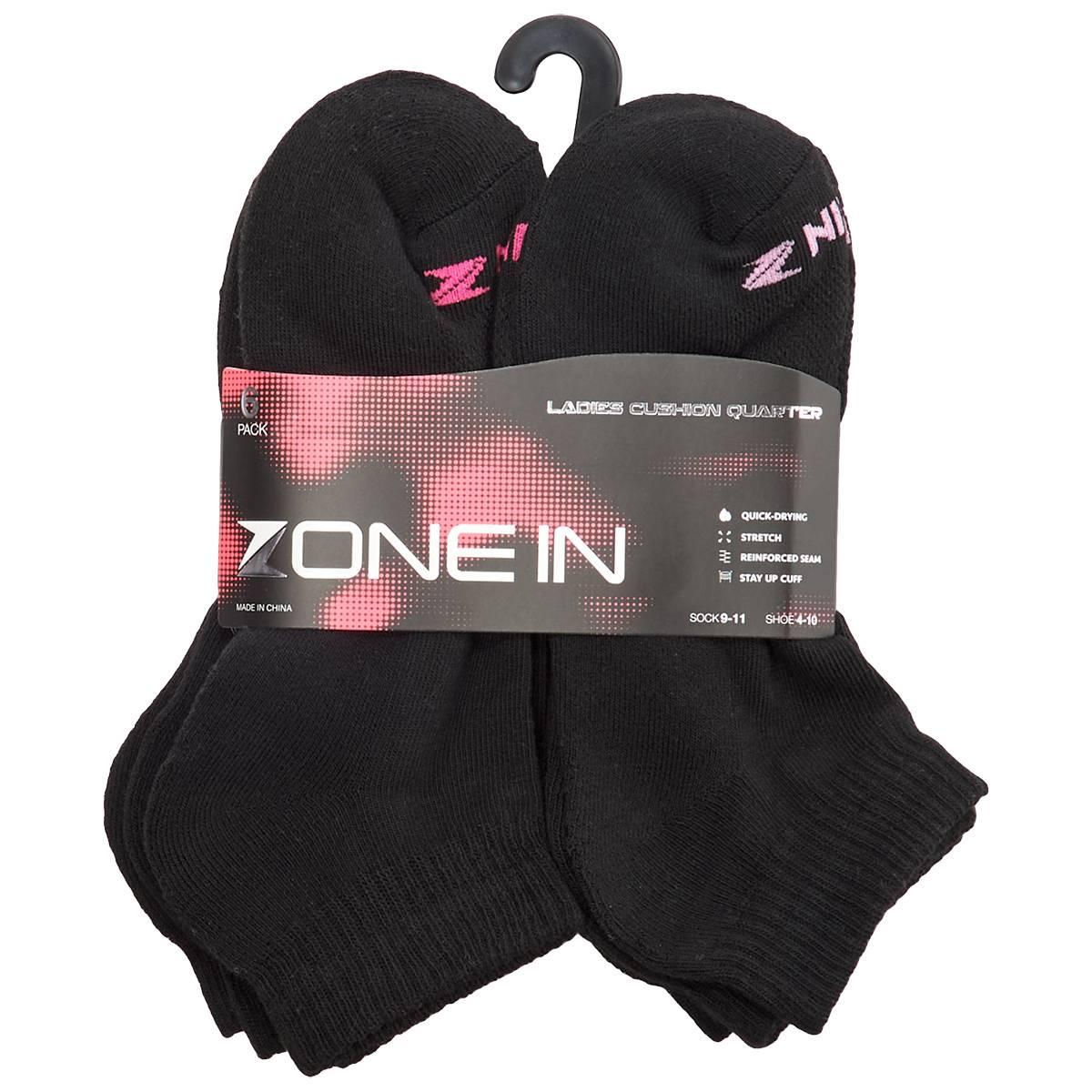 Womens Zone In 6Pk Cushion 1/4 Top