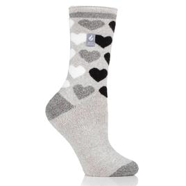 Womens Heat Holder Jennifer LITE™ Heart Crew Socks