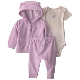 Baby Girl (3-12M) Carter''s Ig Bear Design 3Pc Set