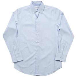 Mens Christian Aujard Fitted Dress Shirt - White/Blue