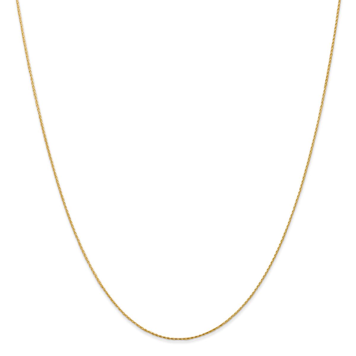 Gold Classics(tm) .8mm. 14k Parisian Diamond Cut Necklace