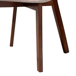 Baxton Studio Dannell Mid-Century Modern Grey Fabric Dining Chair