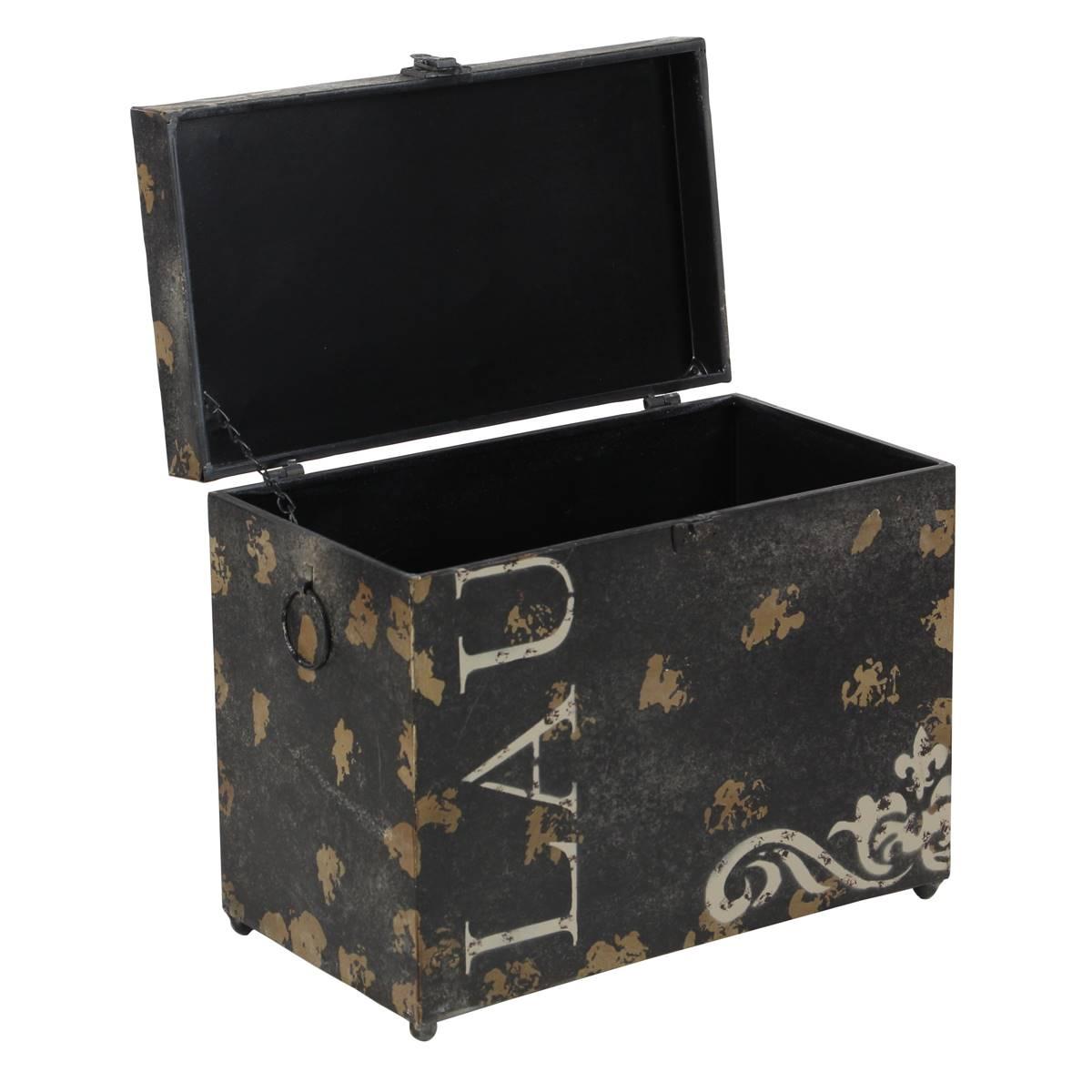 9th &amp; Pike® Metal Chest Storage Trunk Boxes - Set Of 3