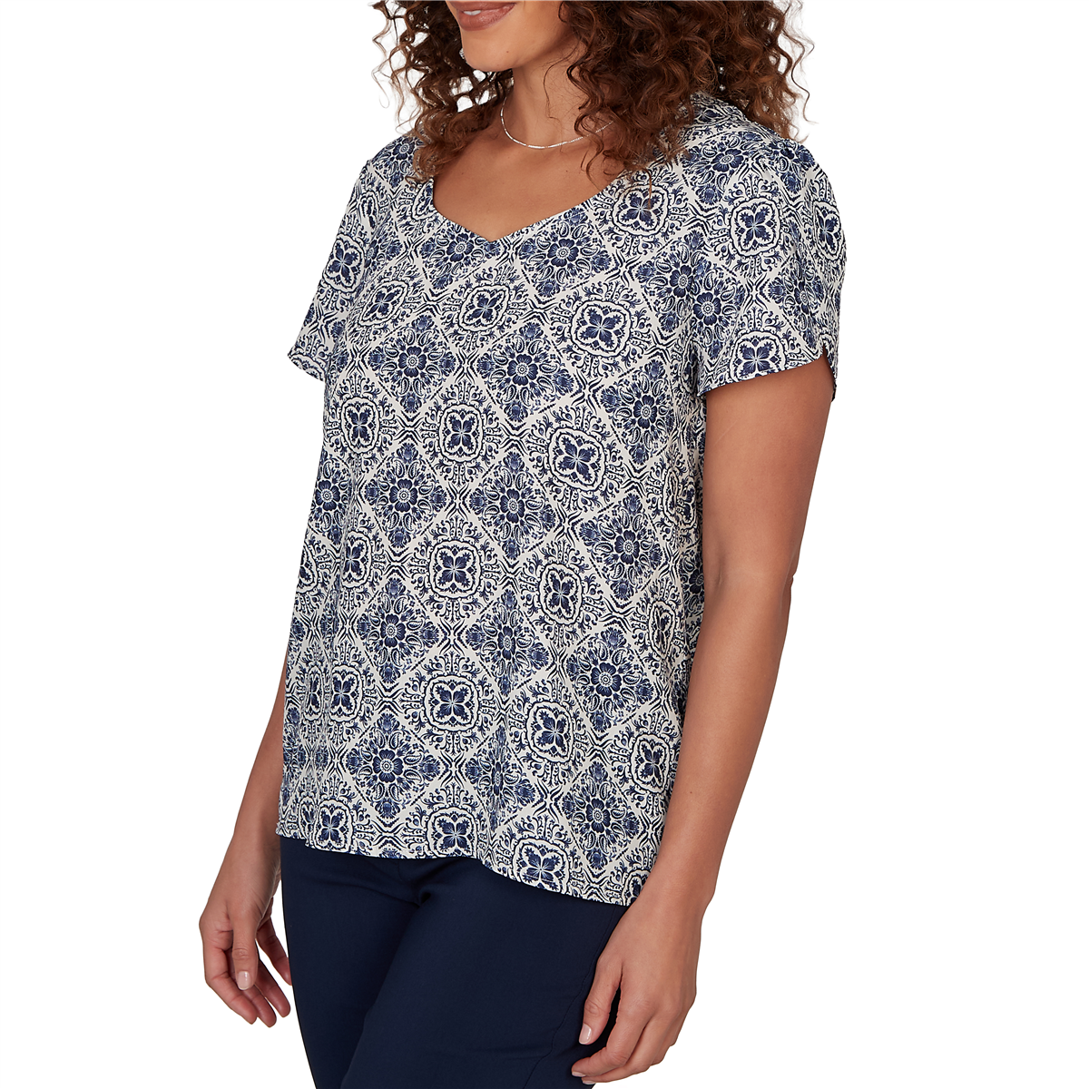 Womens Emaline Summer In The City Short Tulip Sleeve Blouse
