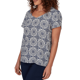 Womens Emaline Summer In The City Short Tulip Sleeve Blouse