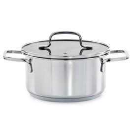 BergHOFF Helix Stainless Steel 7.25in. Stockpot w/ Glass Lid