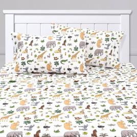 Sweet Home Collection Kids Fun & Colorful Wild Kingdom Sheet Set