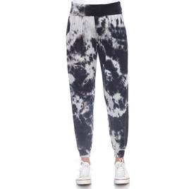 Womens White Mark Tie Dye Harem Joggers