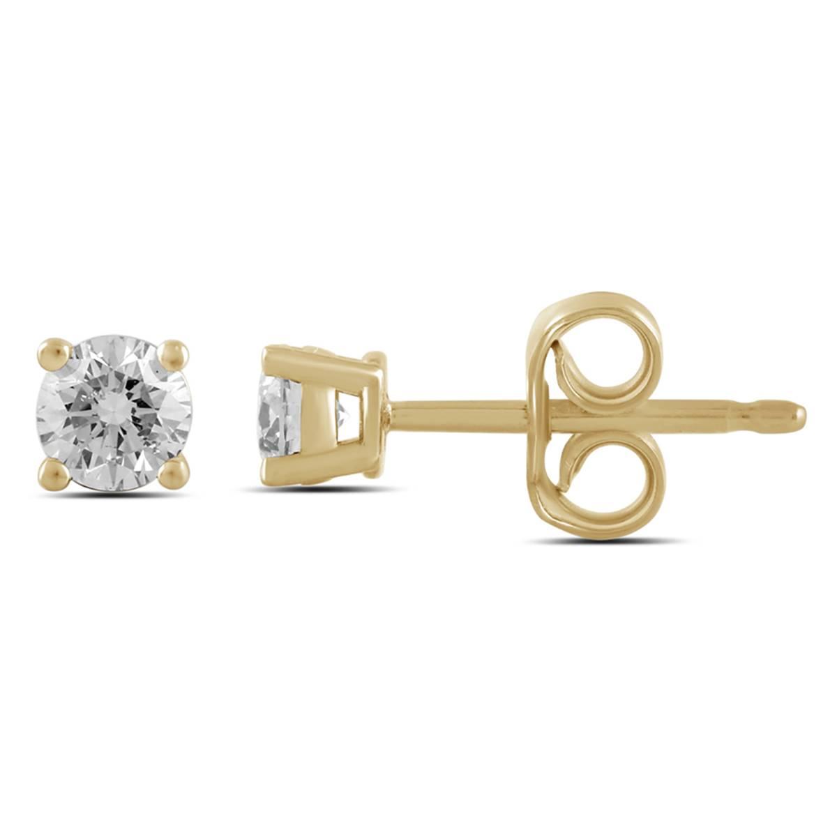 Nova Star® 1/4ctw. Yellow Gold Lab Grown Diamond Stud Earrings
