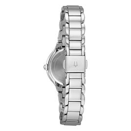Womens Bulova Steel Blue Accent Dial Bracelet Watch - 96L215