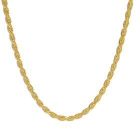 14kt. Gold over Sterling Silver Diamond Cut Rope Chain Necklace