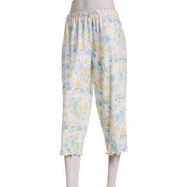 Petite Jessica Simpson Floral Citrus Lettuce Edge Pajama Capris