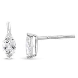 Haus of Brilliance White Gold 1/2ctw. Lab Grown Diamond Earrings