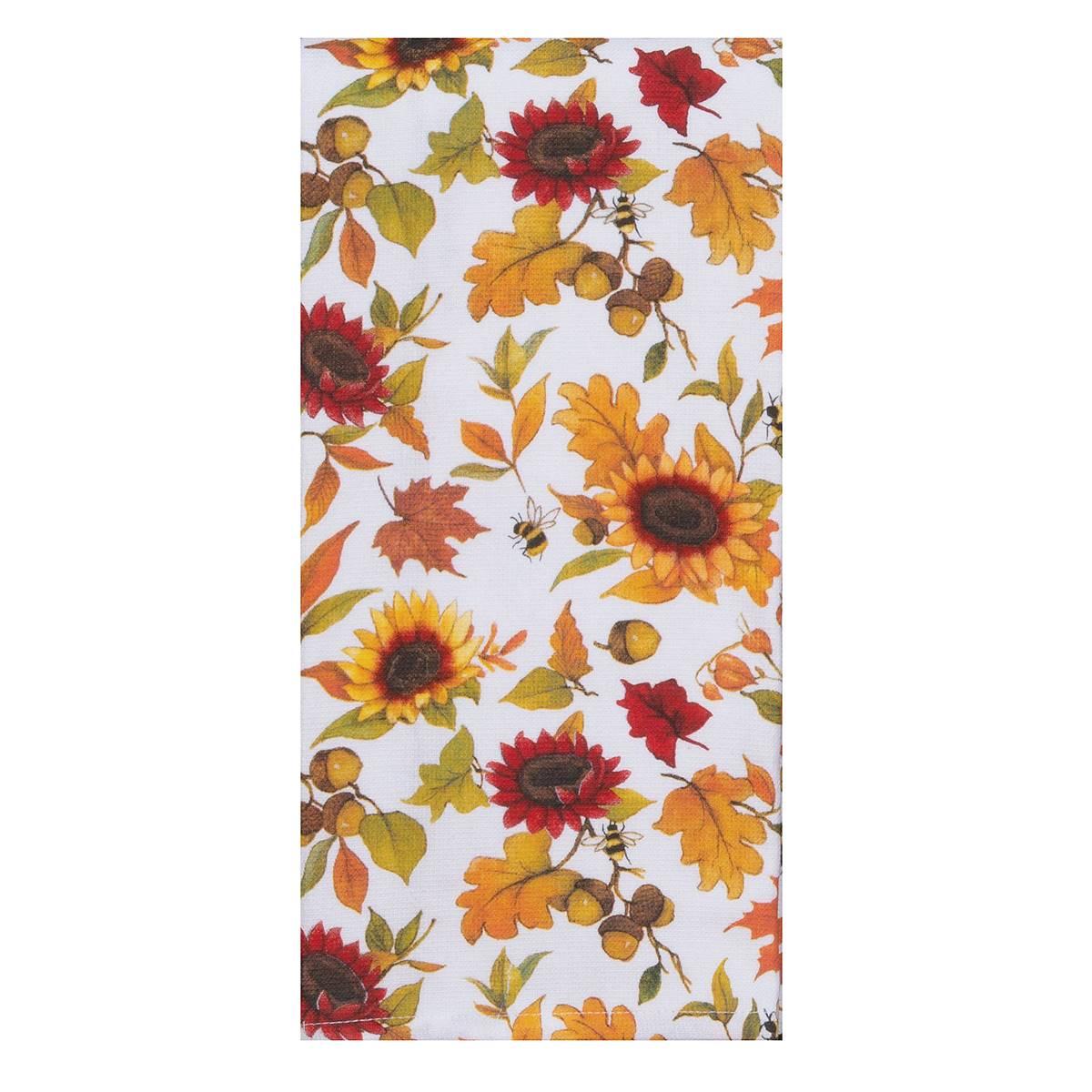 Kay Dee Harvest Sunflower Toss Dual Purpose Terry Kitchen Towel
