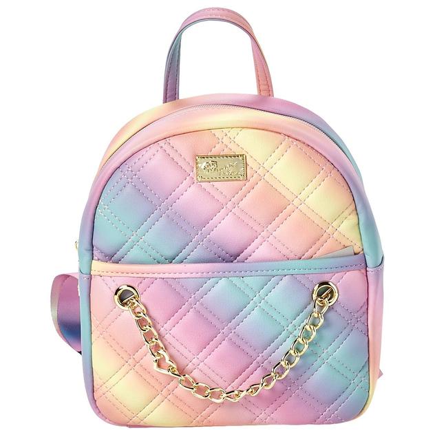 Luv Betsey by Betsey Johnson Ombre Rainbow Backpack w/Chain