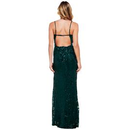 Juniors Crystal Doll Starlet Shimmer Slip Sheath Dress