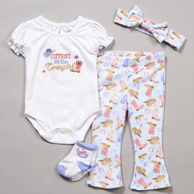 Baby Girl (3-9M) Baby Essentials® Little Cowgirl Flare Pant Set