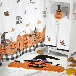 Avanti Pumpkin Patch Halloween Shower Curtain