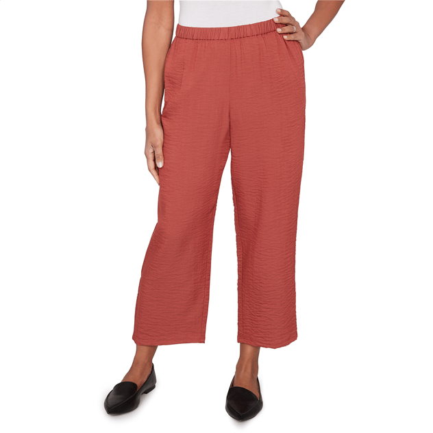 Petite Alfred Dunner Spice Market Wide Leg Pull On Pants