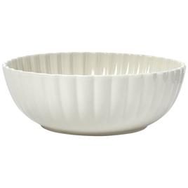 Home Essentials 11in White Scallop Serving Bowl