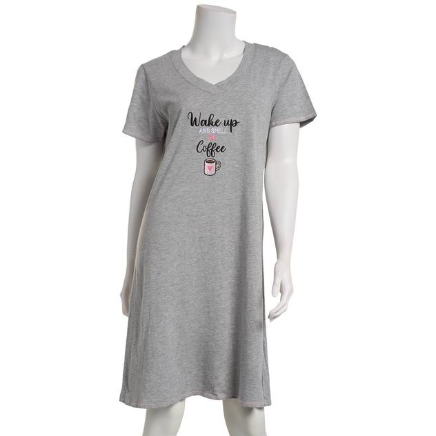 Womens René Rofé® Wake Up And Smell The Coffee Nightshirt