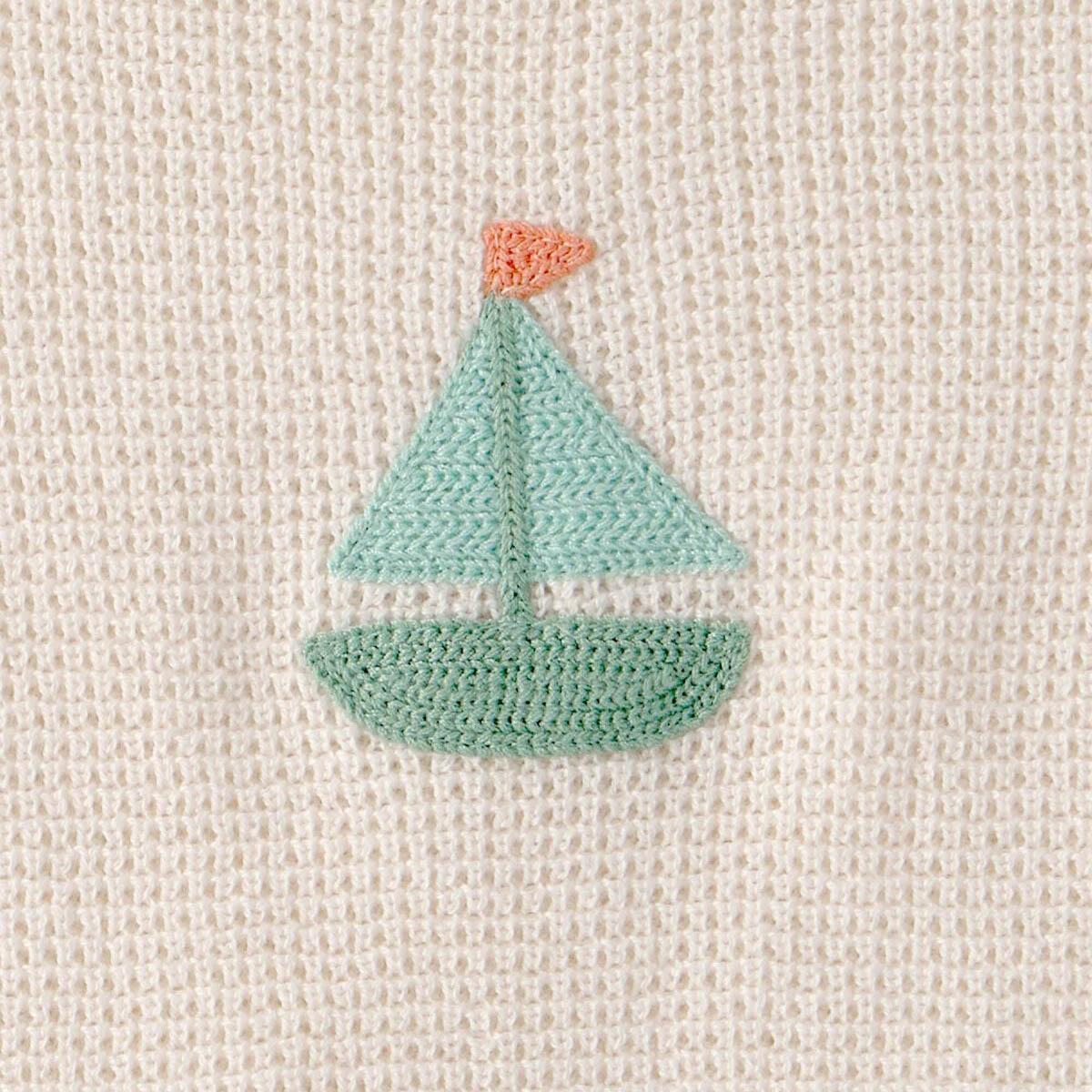 Baby Boy (NB-12M) Carter''s Sailboat Crochet Top/Short Set