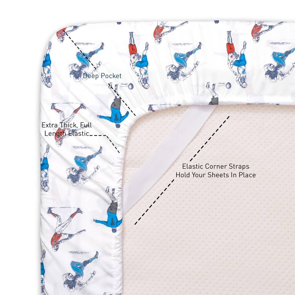 Sweet Home Collection Kids Fun & Colorful Sports Sheet Set