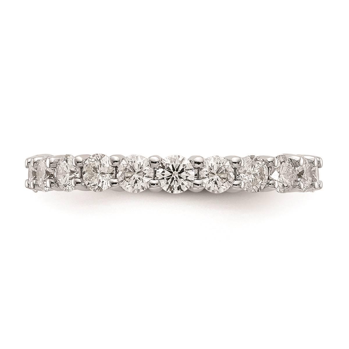 Pure Fire 14kt. White Gold Lab Grown Diamond Prong Eternity Band