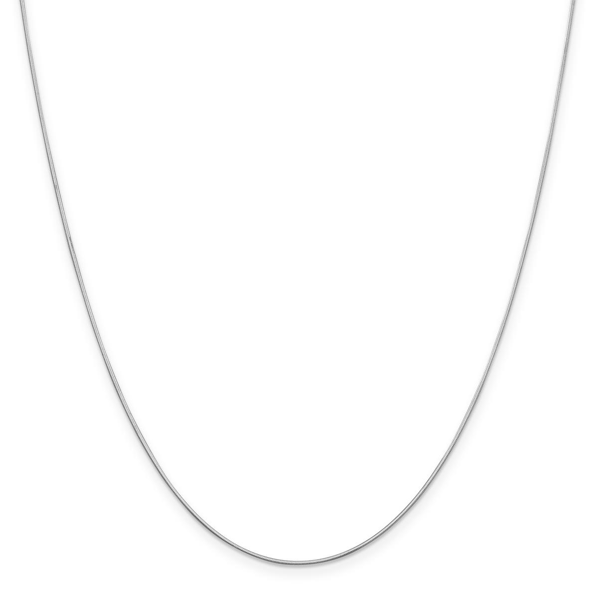 Unisex Gold Classics(tm) .80mm. White Octagonal Snake 14in. Necklace