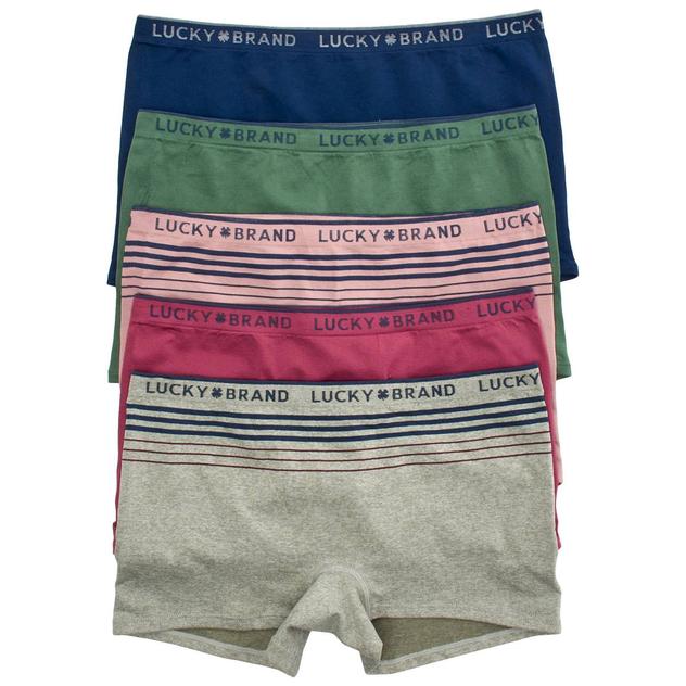Womens Lucky Brand 5pk. Seamless Boyshort Panties LVD01580BV