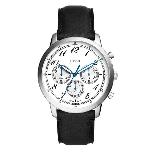 Mens Fossil Neutra Chronograph Leather Strap Watch - FS6023