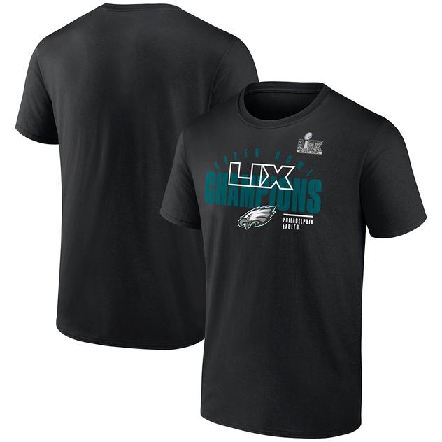 Mens Fanatics Eagles LIX Iconic Victory Tee - Black