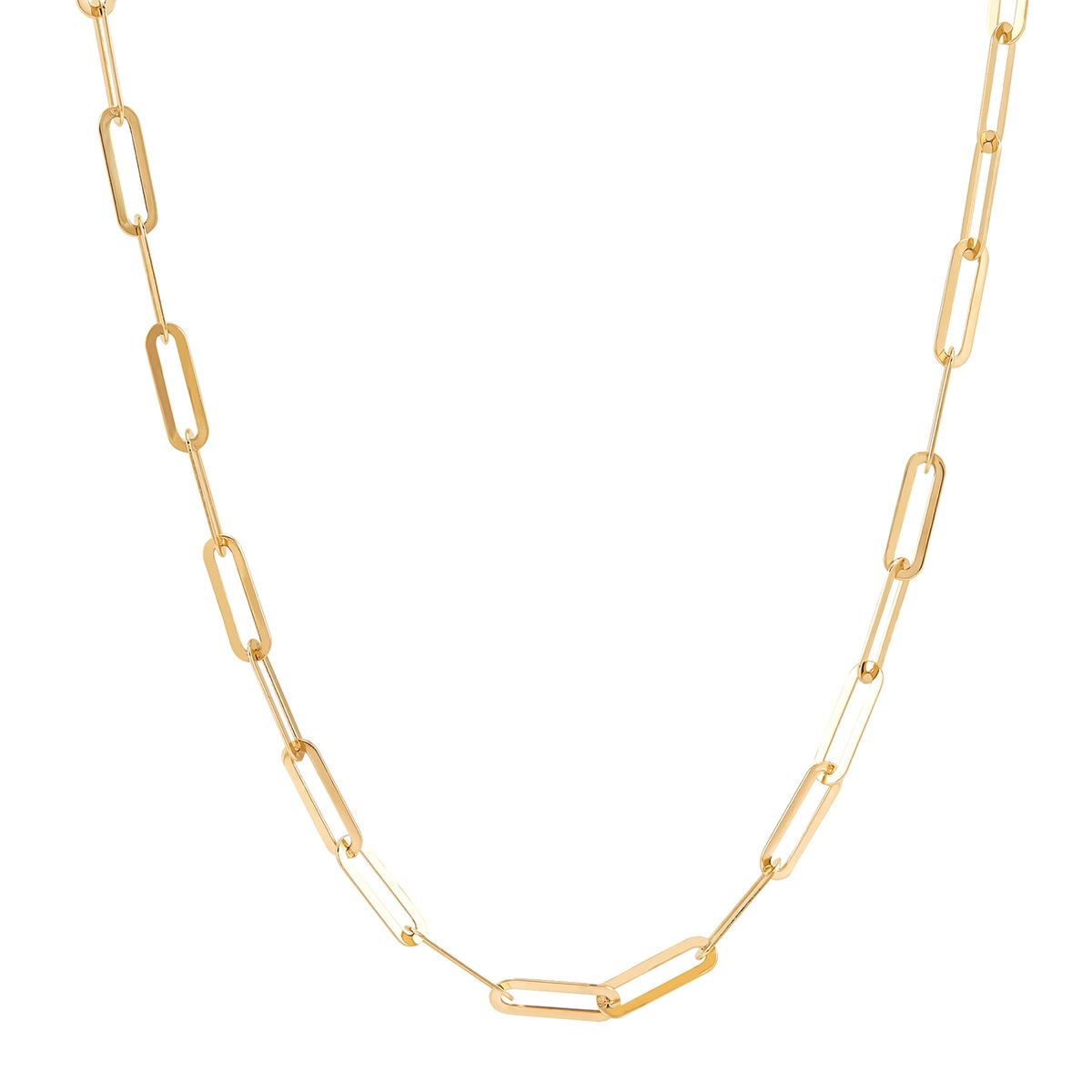 Gold Classics™ 10kt Gold Polished Paperclip Chain Necklace