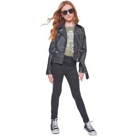 Girls (7-16) YMI(R) High Rise 3-Button Faux Pocket Skinny Jeans