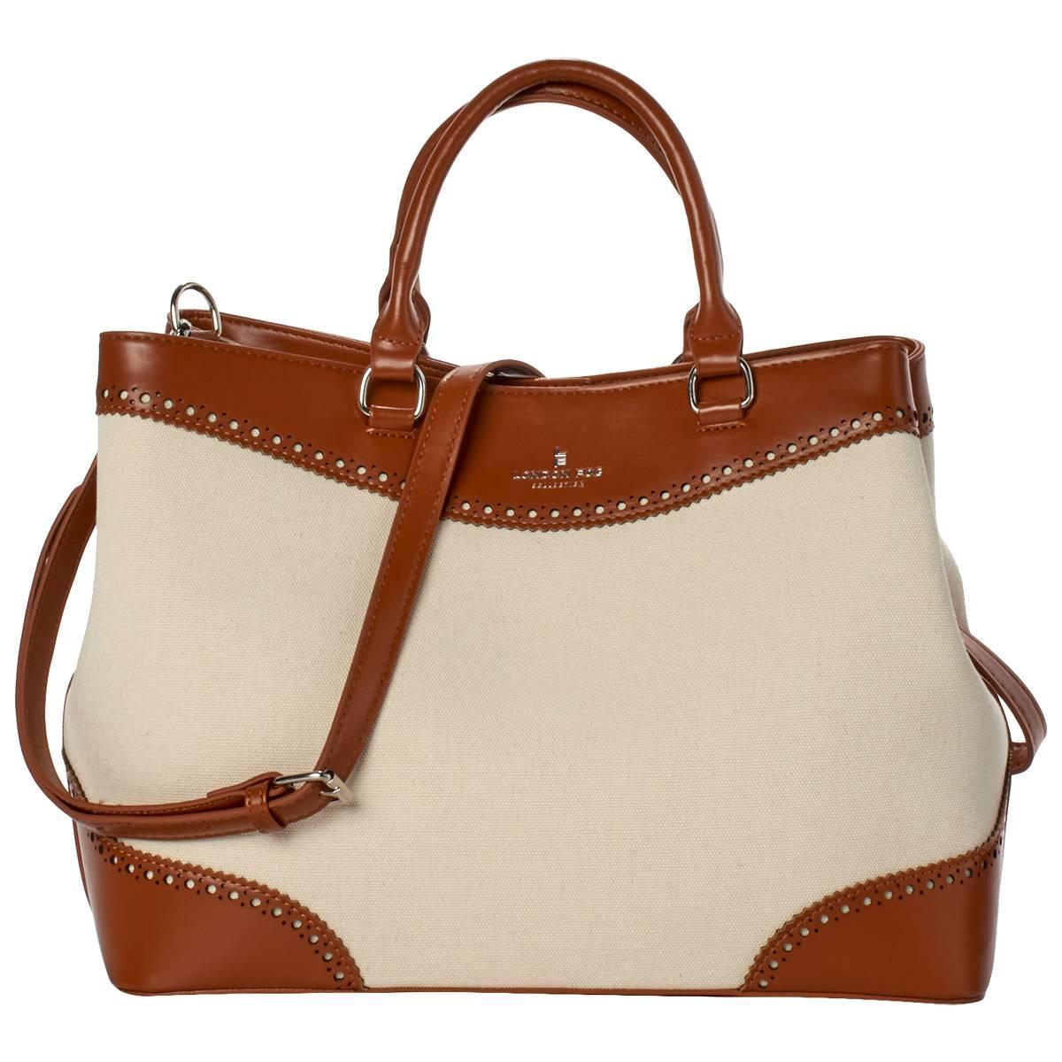 London Fog Deliliah Canvas Tote
