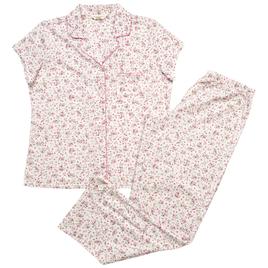 Womens Laura Ashley Short Sleeve Flowers & Hearts Pajama Set