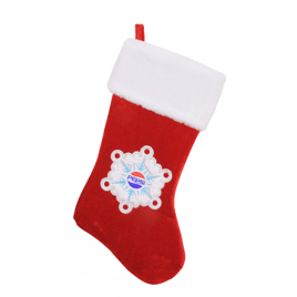 Northlight Pepsi Snowflake Embroidered Christmas Stocking