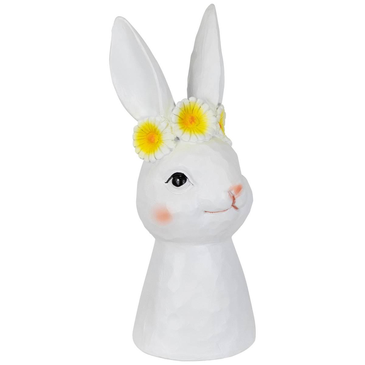 Northlight Seasonal Easter Bunny with Flower Crown Figurine